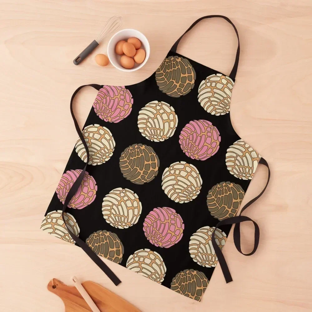 

Mexican sweet bread conchas sticker pack Apron christmas Waterproof women House Things For Home And Kitchen women's work Apron