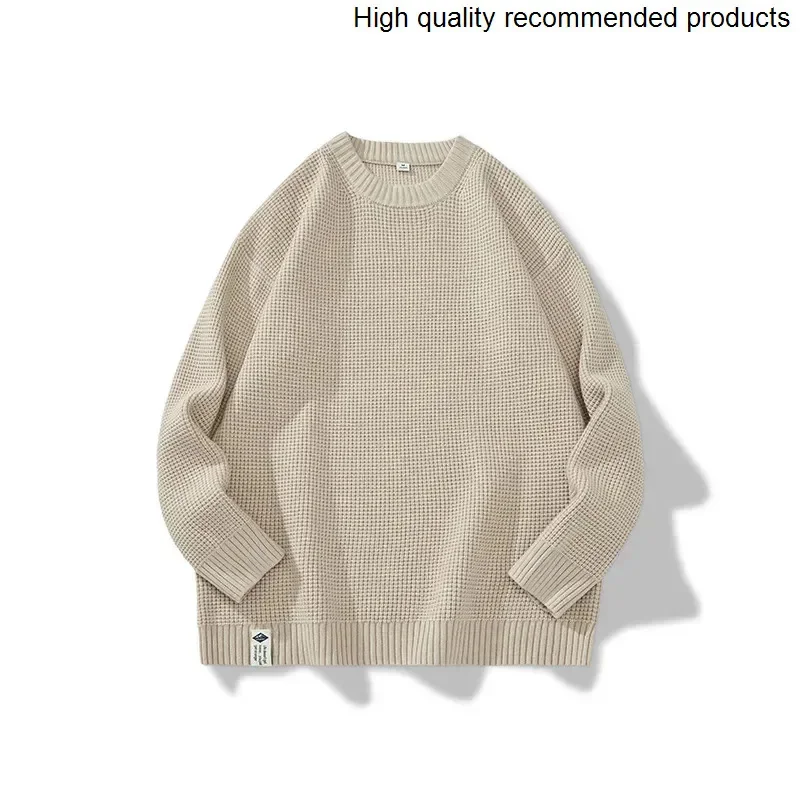 retro trui heren winter Amerikaans 2025, nieuw lui trendmerk, binnenkleding, losse grote maat warme jas, herfst- en winterstijl