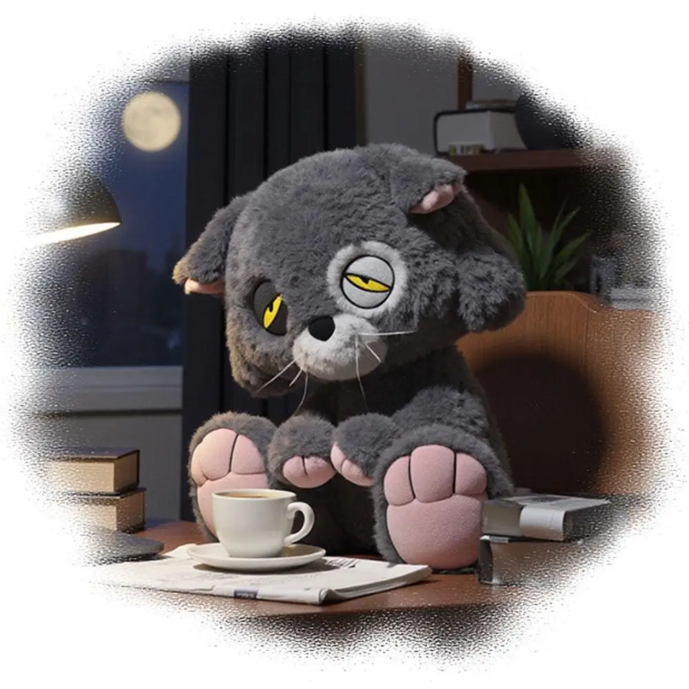 

Cute Kitten Plush Toy Stuffed Animal - Ultra Soft Skin-Friendly Plush, 32cm Comfortable Sleeping Hugging Pillow for Kids Girls