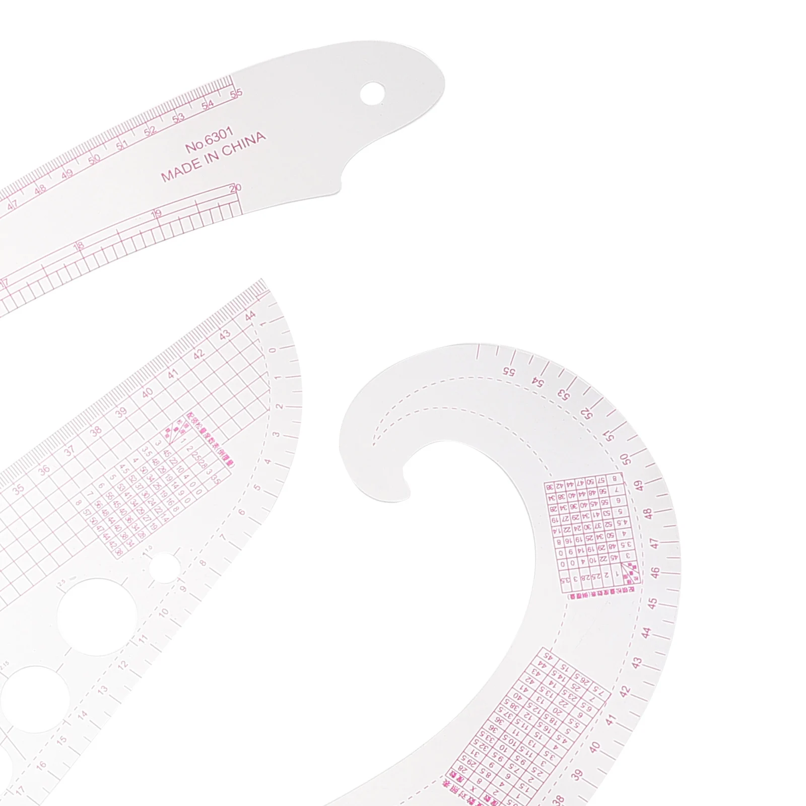 

Plastic Sewing Cutting Ruler Lightweight Portable Clothing Proofing Ruler Patchwork Measuring Tape Fabric Curve DIY Tools
