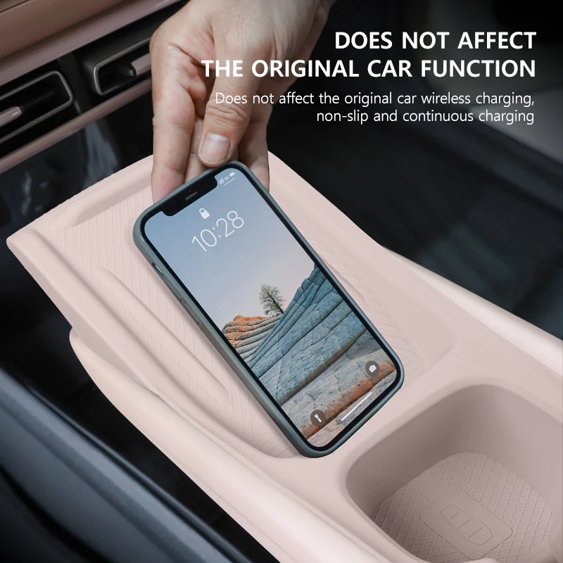 For BYD Seagull Central Control Protect Mat Silicone Wireless Charging Protective Pad Car Interior Accessories