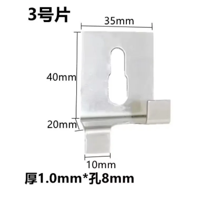 50pcs Stainless Steel Wall Tile Bracket Wall Dry Hanging Fastener Marble Advertising Board Hook Home Fixed Hardware Accessories