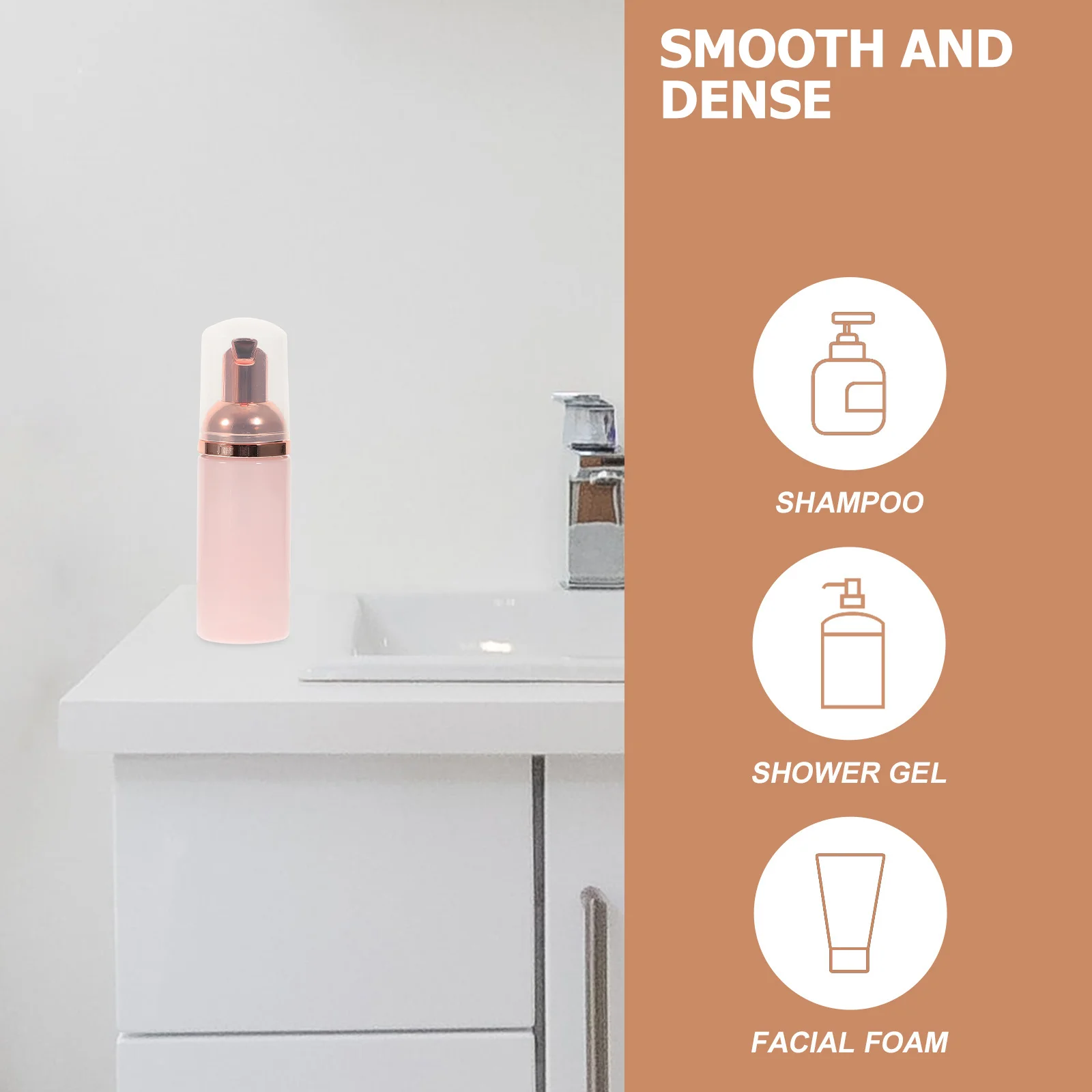 3 قطعة 50 مللي زجاجة مضخة رغوة تسرب واقية تصميم فقاعات ناعمة لتقوم بها بنفسك حاوية الصابون السائل للسفر المنزل مدرسة استخدام الحفلات #2