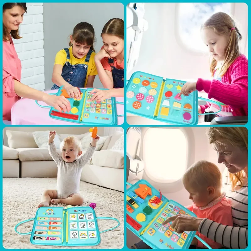 Zabawki planszowe Baby Busy, zabawki sensoryczne dla dzieci Montessori, edukacja w wieku przedszkolnym, zabawki do gier umiejętności motorycznych