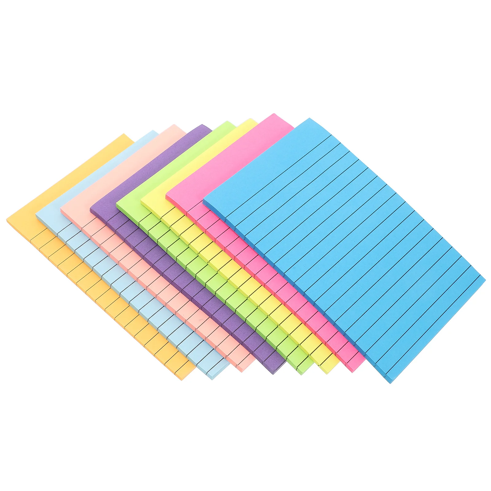 8 Books Memo Stickers Tearable Self Adhesive Paper Note Pads Scrapbook Office Lined Index Sticker