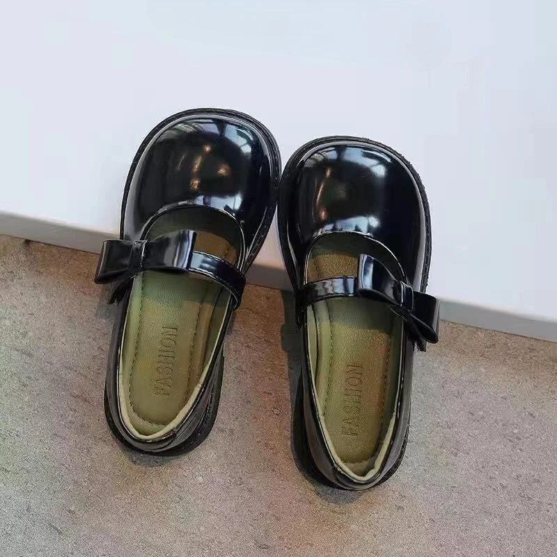 Hot Selling Girls Vintage Princess Shoes 2026 New Style Children's Shoes with Soft Sole Spring Autumn Comfortable Kids Footwear