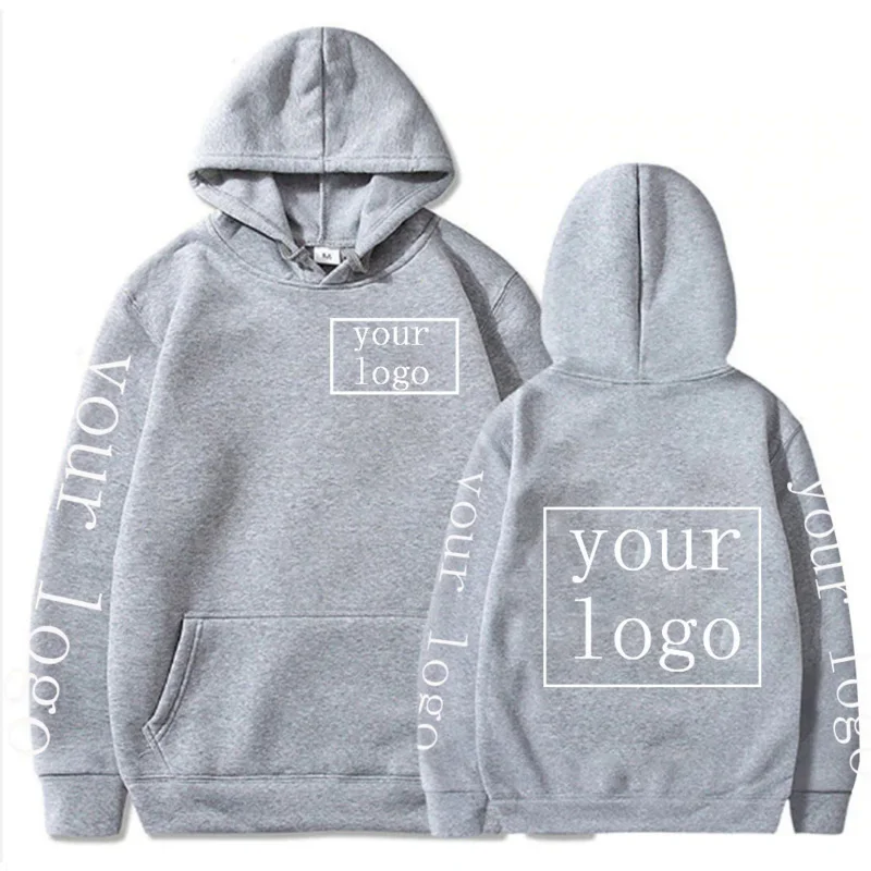Ihr eigenes Design Marke Logo/Bild personal isierte benutzer definierte Männer Frauen Text DIY Hoodies Sweatshirt lässig Hoody Kleidung Mode neu