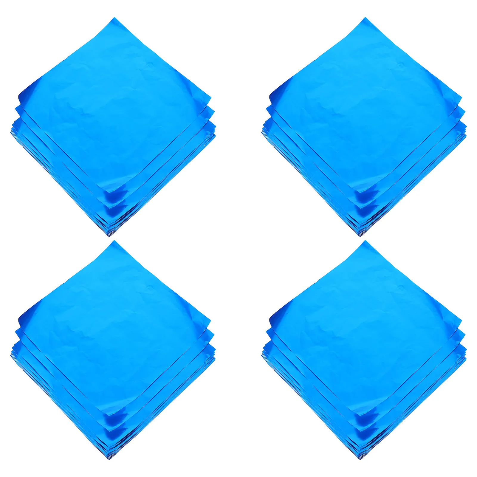 

100 шт., алюминиевая упаковка для пищевых продуктов, 12 дюймов, синяя оловянная фольга, бумага для барбекю, домашняя кухня, упаковочная фольга, обертка для конфет, инструмент для выпечки