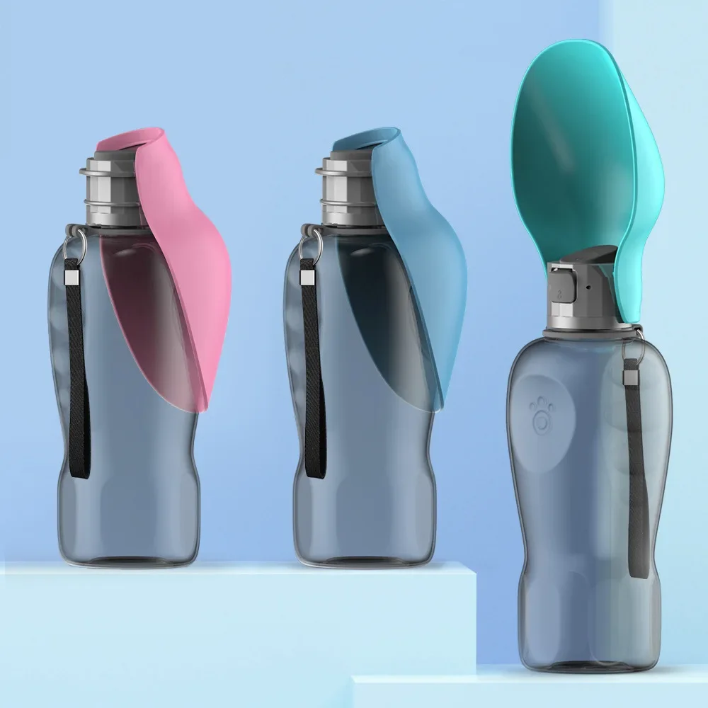 

800ML Big Portable Pet Water Cup, Dog Portable Water Bottle, Outdoor Leaf Shape, Dog Walking Folding Drinking Water Bottle