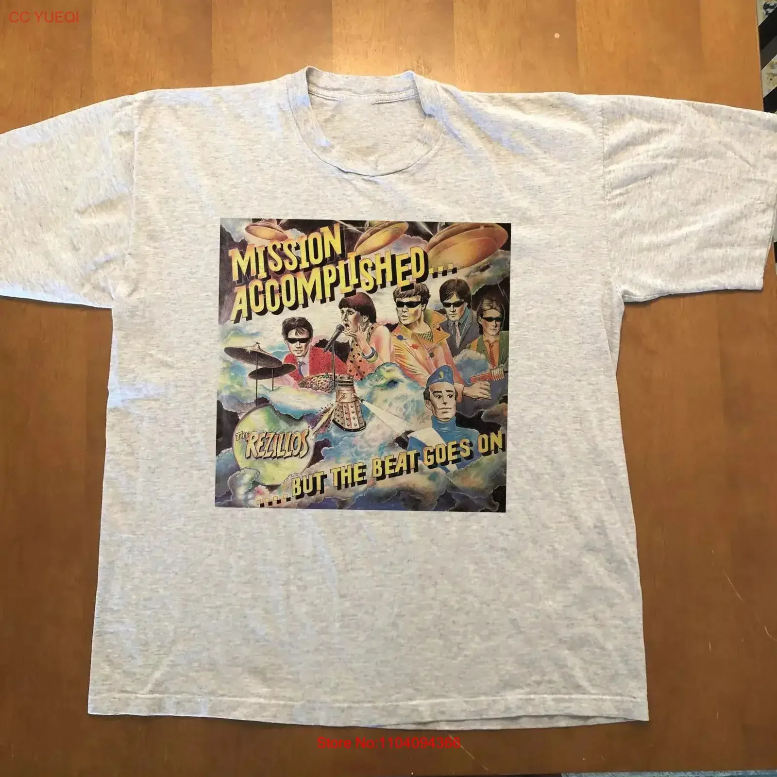 T-shirt The Rezillos Mission Accomplished But Beat Goes On, taille S 5XL TT113, vintage, légèrement délavé, confortable, pour homme