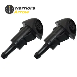 2Pcs Windshield Wiper Washer-Nozzle Spray Jet Plastic Black 86636AJ10B For Subaru Outback Legacy 2010 2011 2012 2013 2014