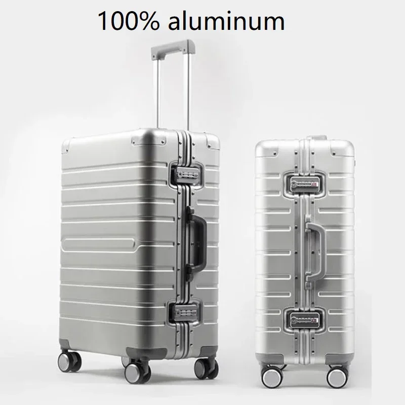 100% Aluminum Travel Suitcase 24\