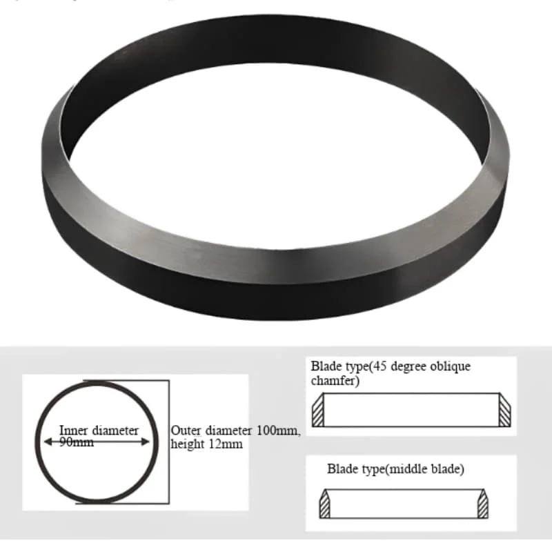RJ-1 Ink Pad Printing Machine Tungsten Steel Ink Ring Blade Single Edge-Single Bevel Ink Cup Knife Carbide