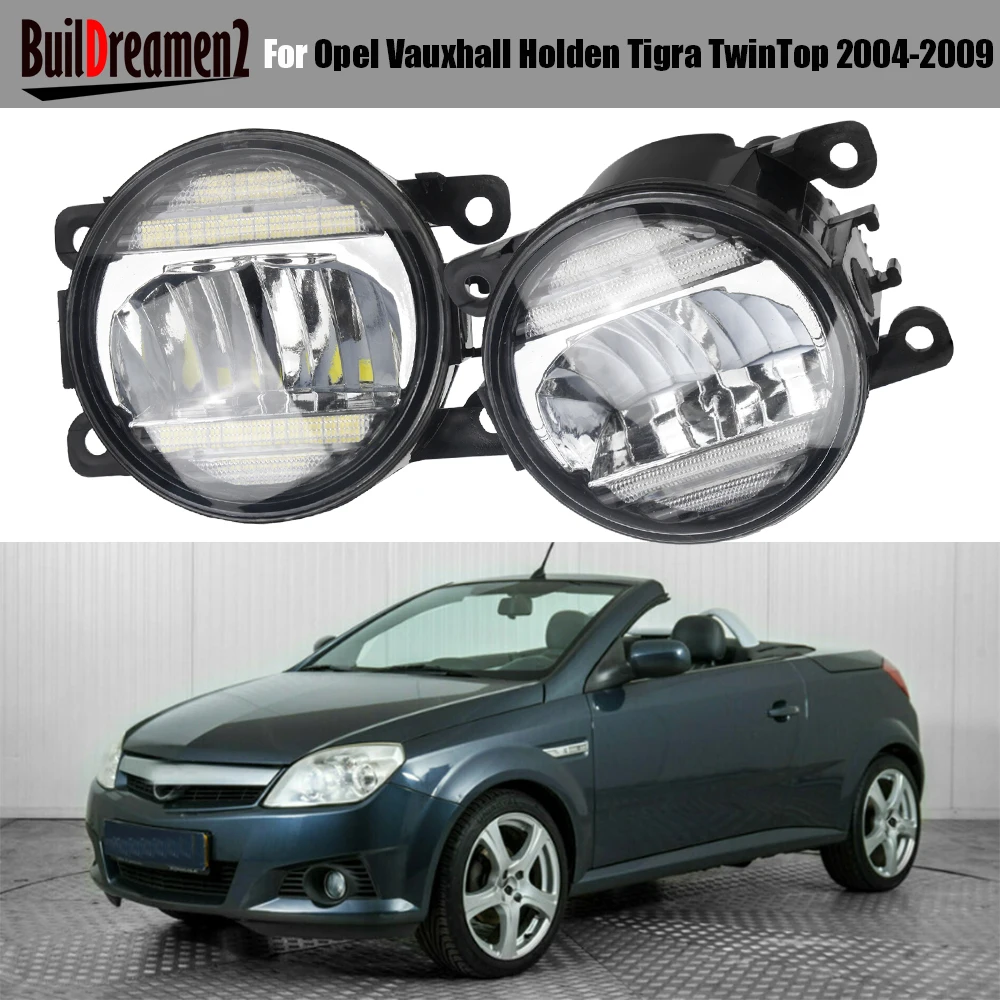 2 X 30W Car Canbus LED Fog Light Assembly DRL Daylight H11 For Opel Vauxhall Holden Tigra TwinTop 2004 2005 2006 2007 2008 2009