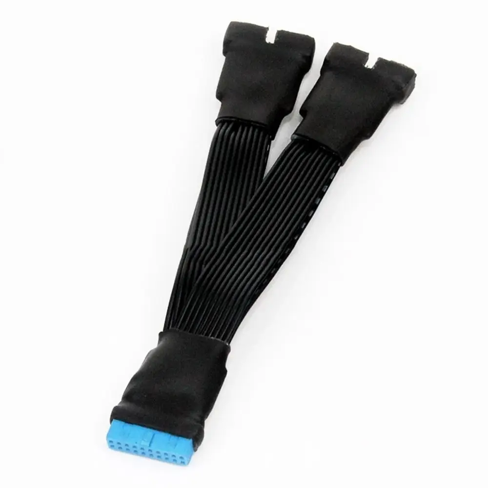 Motherboard USB 3.0 19PIN Header 1To2 Extension Splitter Cable 19Pin 20Pin Internal Extension Header Adapter Cable 15Cm