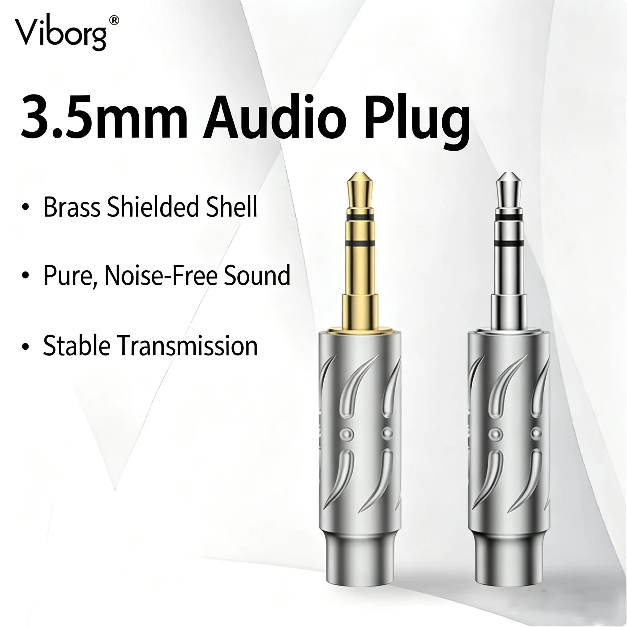 Viborg VH303R/G VH302R/G Gold/Rhodium Plated Headphone3.5mmmStere 4.4mm Balanced Audio Plug HIFI Audio Connector Headset Adapter