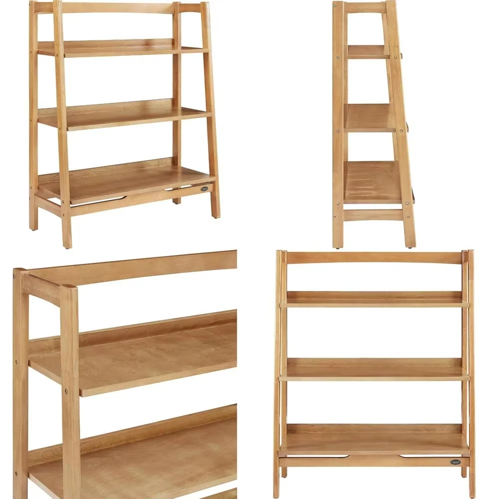 

Modern Free Standing 5-Tier Bamboo & MDF Bookshelf Home Furniture for Living Room Kitchen Bathroom