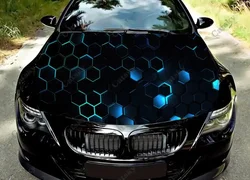 honeycomb Car Decal Hood Vinyl Sticker Wrap Decorative Film Hood Decal Car Accessories Sticker