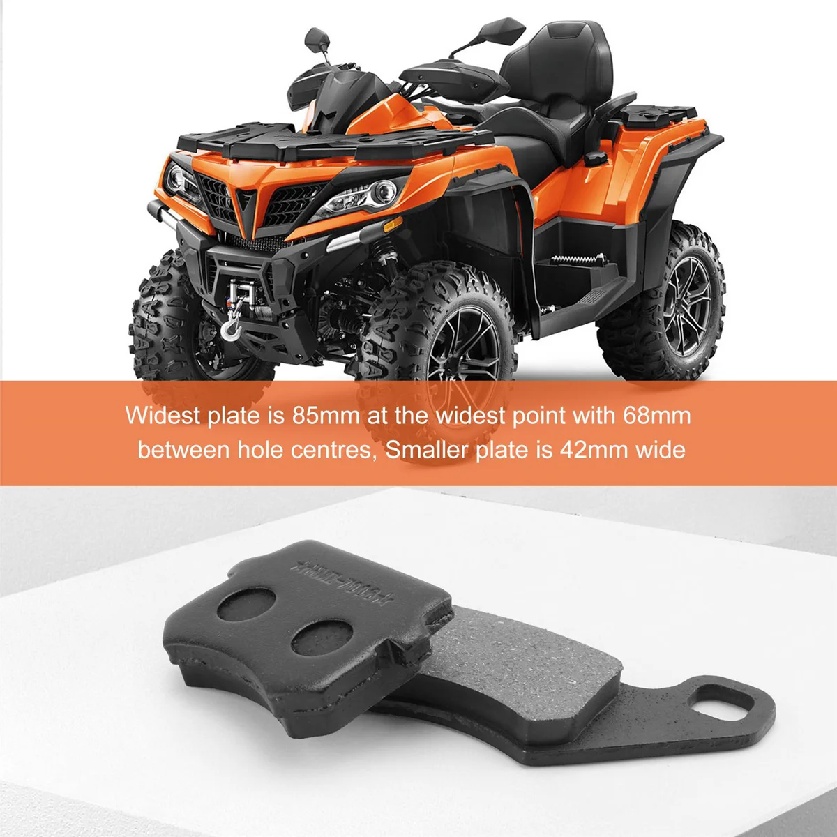 Motocicleta Brake Pads para Quad ATV Pit Dirt Bike, sapatos, 2pcs