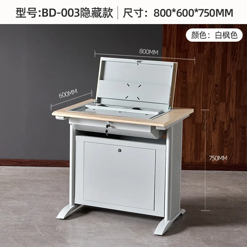 

Semi-recessed hidden table School electric classroom Training table School classroom Computer room Student table