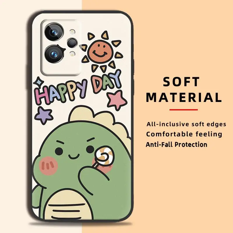 

Anti-knock Silicone Phone Case For OPPO Realme GT2 Pro 5G Soft case Dirt-resistant Shockproof Fashion Design Cover Cute