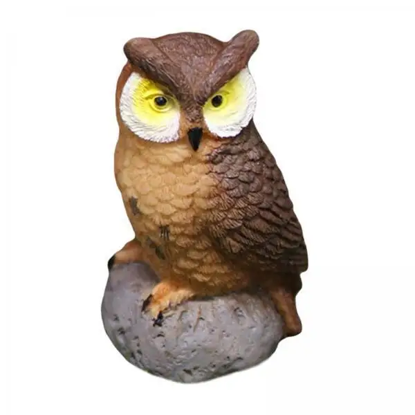 Resin Miniature Owl Figurine Modern Animal Ornament for Fairy Garden Miniatures Bonsai Crafts and Home Decoration