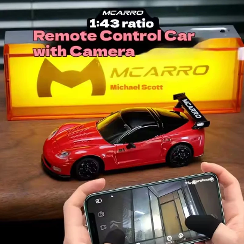 Nieuwe 1:43 Meeslepende Draadloze FPV Met Camera Mclaren Wifi Eerste Visuele Afstandsbediening Auto Simulatie Model Auto Gift Speelgoed Jongens