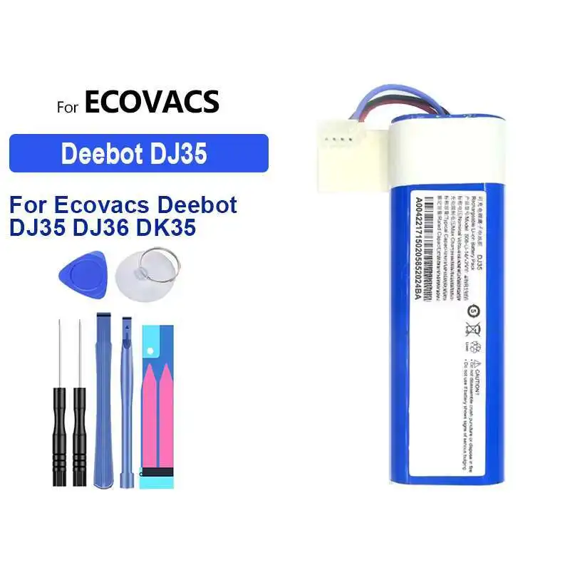 

2600mAh Stable For Ecovacs Deebot DJ35 DJ36 DK35 DK36 DK520 DN520 DN55 Robotic Vacuum Cleaner Battery