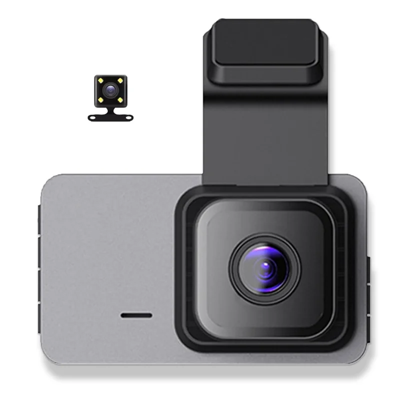 كاميرا مراقبة السيارة عالية الدقة مع WIFI + GPS: تسجيل أمامي/خلفي مزدوج وشاشة ركن السيارة 24 ساعة