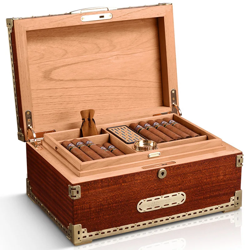 Box Pear Solid Wood  Moisturizer  Utensils Professional Storage and Maintenance Cigar Box