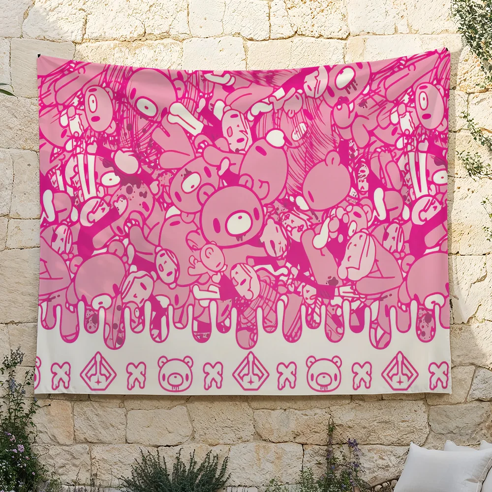 Fashion Pink G-Gloomy Bear Cute flag For Living Room Home Dorm Decor Wall Outdoor Camping Party Banner Gifts