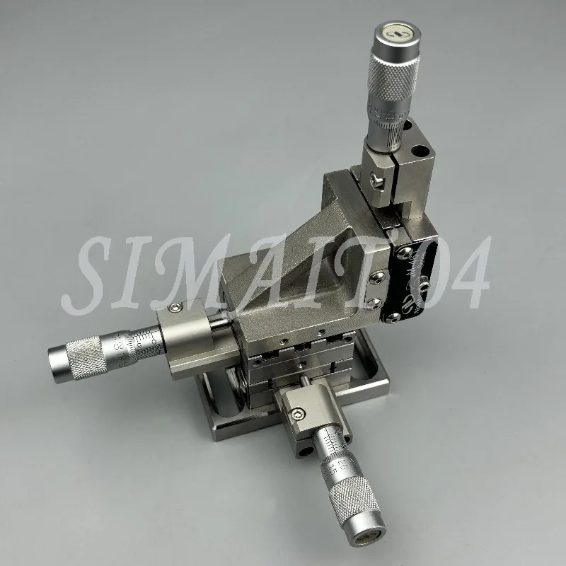 XYZ461 Precision Fine-tuning Manual Sliding Table, Stainless Steel Displacement Table, Coupling Alignment Table
