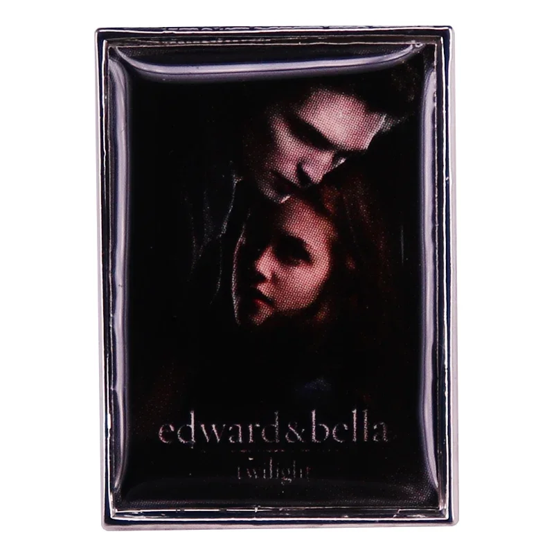 Film Enamel Pin Edward and Bella Poster Backpack Pins Vampire Love Badge Brooch Jewelry Gifts
