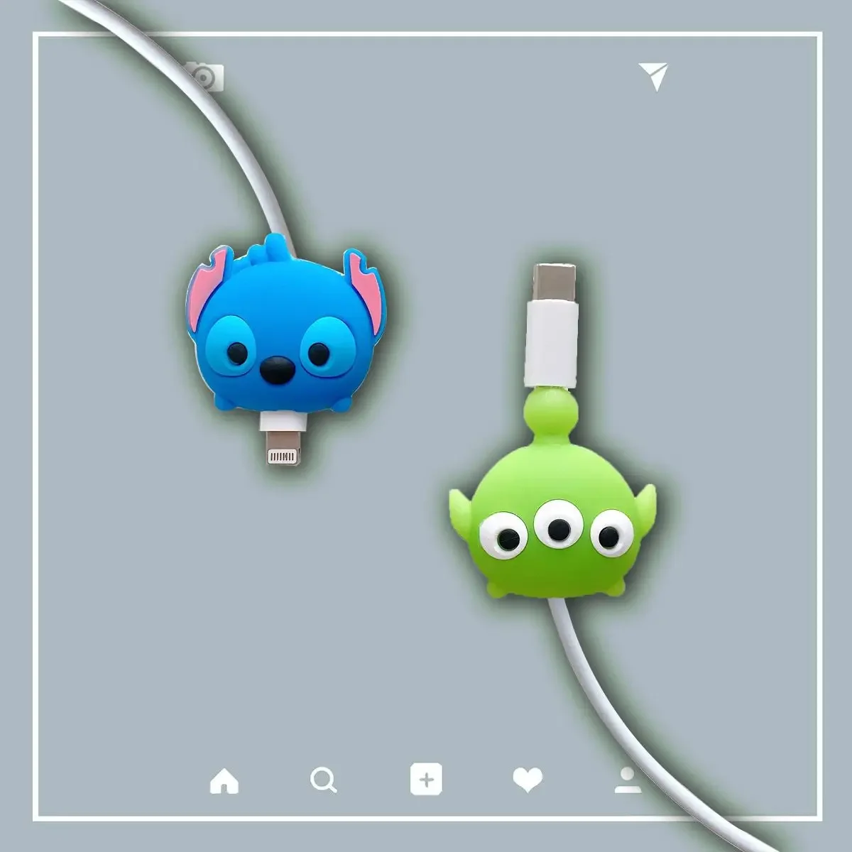 New Mickey Minnie Cable Organizer Data Line Protector For Apple iPhone For Huawei Xiaomi Daisy Anti-break Charging Cable Cas