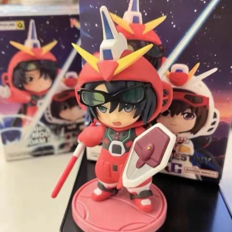 BANDAI GUNDAM Q edición Cagalli figura de pijama caja ciega Kawaii Athrun Zala figura sorpresa caja adorno de mesa de dibujos animados caja de la suerte