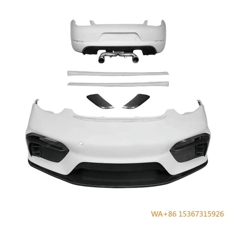 

Suitable for 987 Boxster Upgraded GT4 Semi Carbon Fiber Material Surround Complete Body Kit