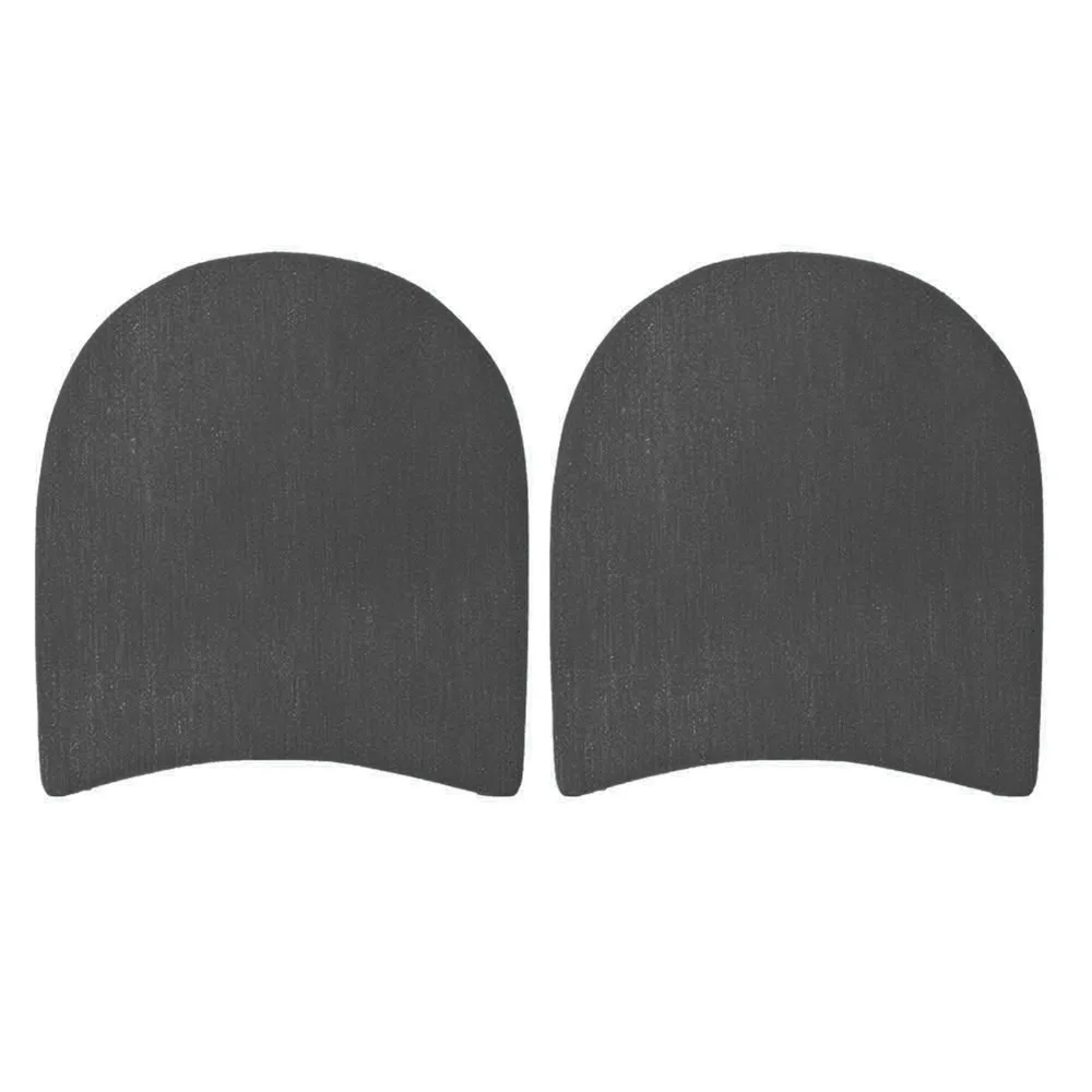 2 Pair Black Shoe Repair Accessories 3.5mm Thick Heel Replacement Anti-Slip Heel Pads Rubber Sole Pads For Men & Women