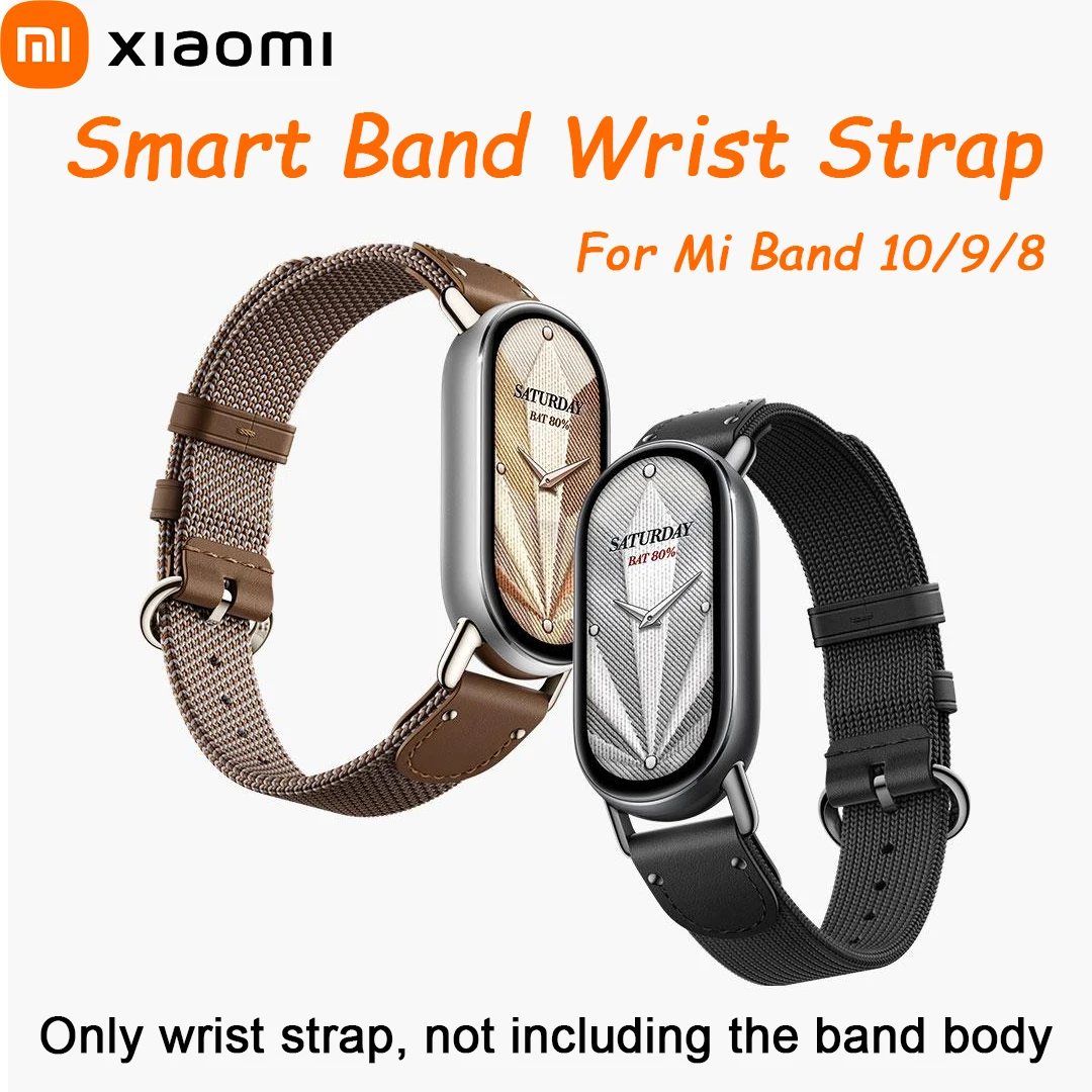 

Xiaomi Mi Smart Band 10, съемный и сменный ремешок на запястье, модные красочные интеллектуальные аксессуары, совместимые с Mi Band 10/9/8
