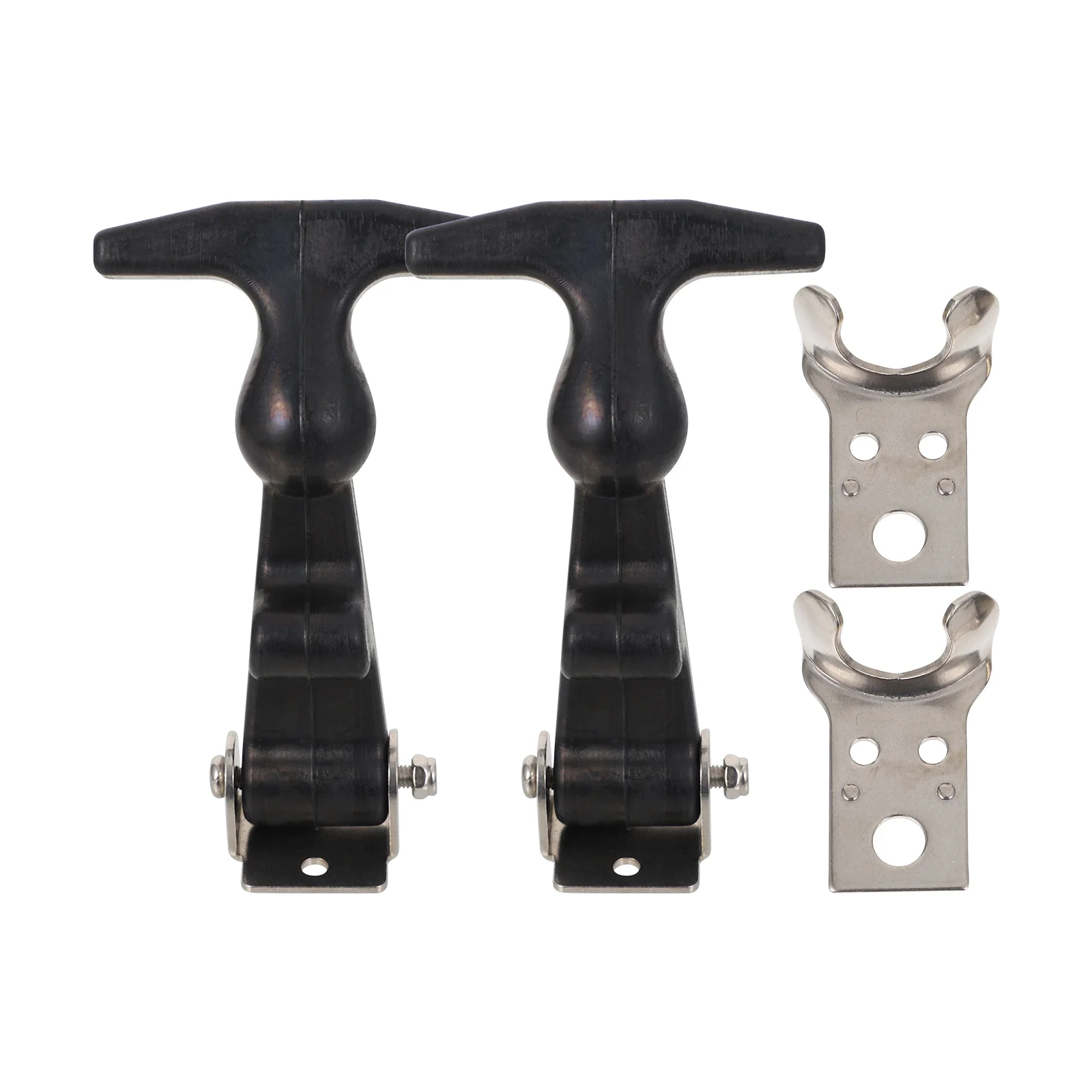

2pcs T-Lock Buckle Stainless Steel Marine Hatch Latch for Tool Box Hasp Curved T-Handle Draw Latches Heavy Duty Elasticity