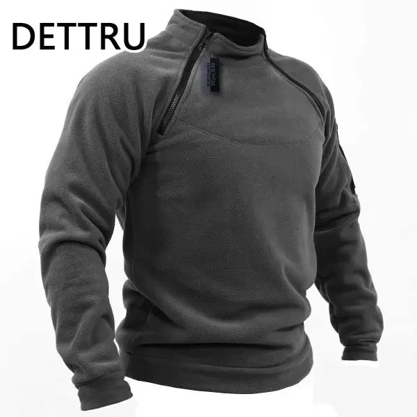 Winter Herren Sweatshirt Fleece Reiß verschluss Pullover Mode Herren einfarbig lose Lamm dicke Jacke Herren Kleidung Streetwear