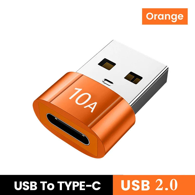 1pc Converter Head 10A OTG USB 3.0 To Type C Adapter Fast Charging Data Transfer Mobile Phone Cables Professional Accessories