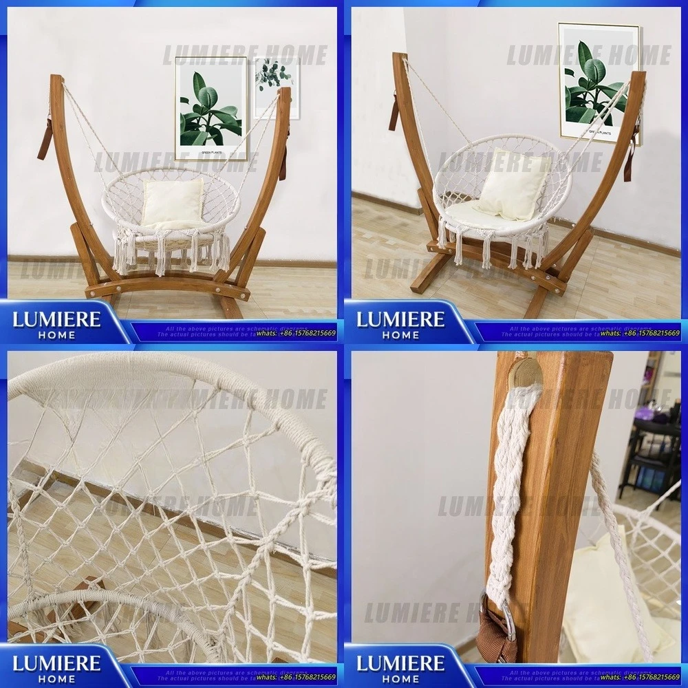 

Hanging Chair Swing Outdoor Patio Basket Chair Indoor Bedroom Lazy Hammock Balcony Rocking Chair Boho Hanging Seat