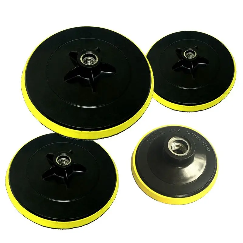 

3/4/5/6/7inch Backing Pad Polishing Buffing Plate Hook&Loop Backer Plate Marble Self-adhesive Rubber Backer Pad