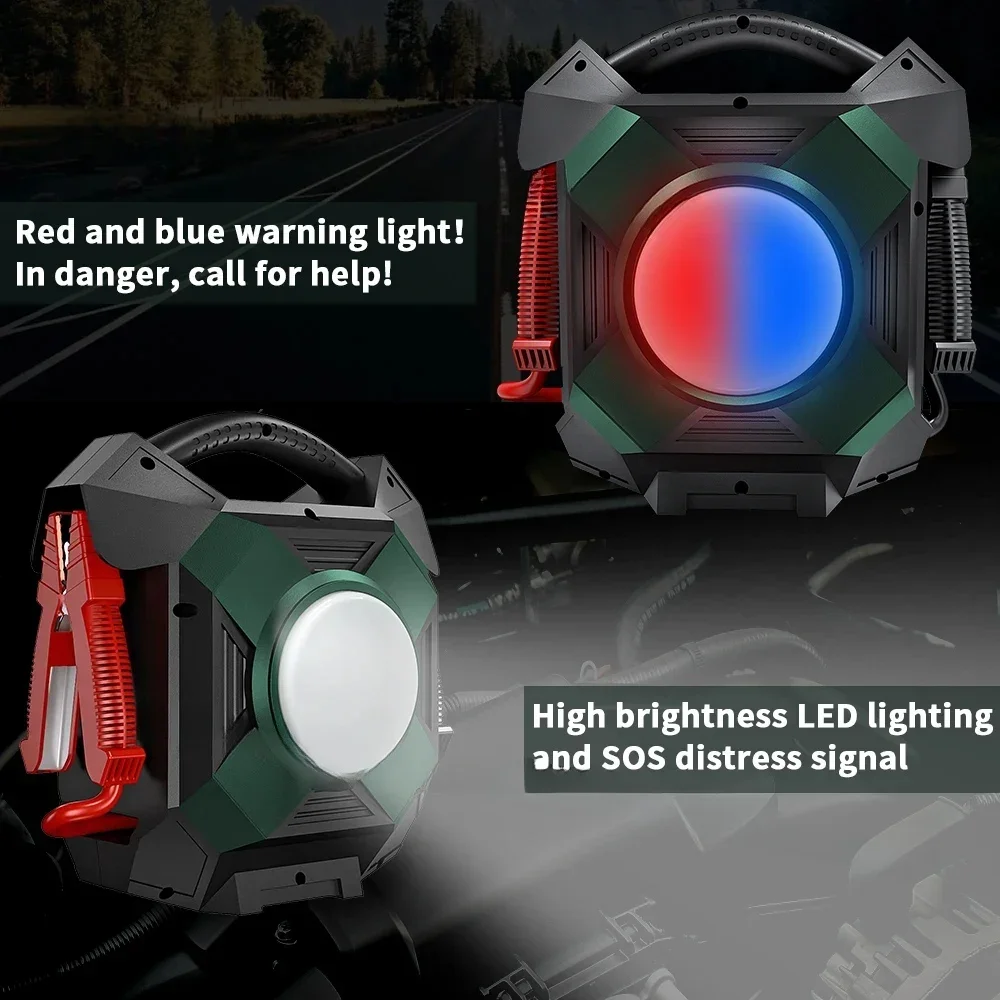 12V Car Battery Jump Starter 10000A Peak Portable Jumpstart Starters for Up to 45L Gas or Engine with Booster Function HOT SALES