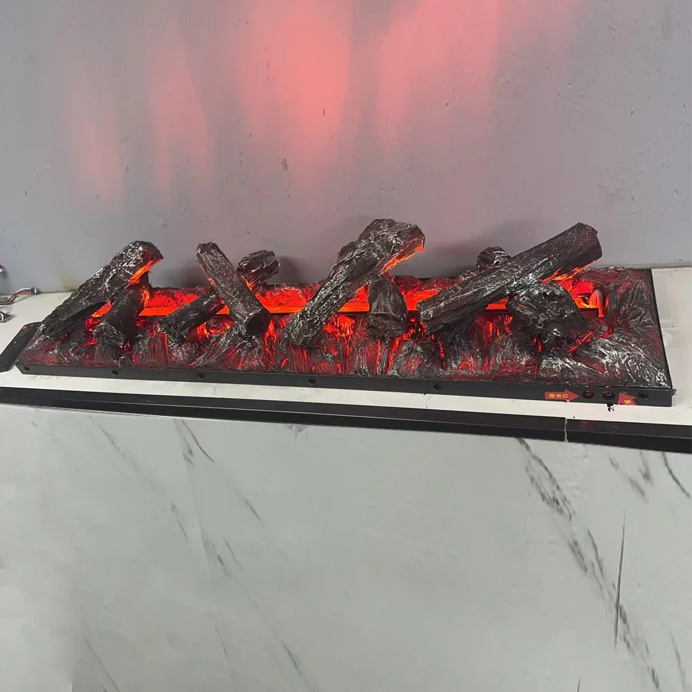 3D embedded Atomized Fireplace RGB Bar Villa Simulated Charcoal Colorful Flame Humidifier Electronic Fireplace