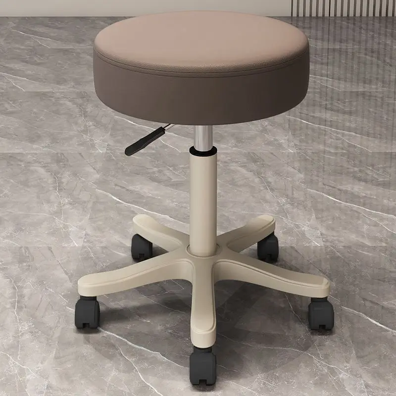 Schoonheidskruk met rugleuning Katrol Roterende liftstoel Manicure Haar Draaistoel Huishoudelijke dressing Make-upstoel