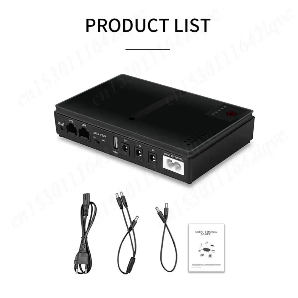 10400mAh Mini Portable UPS Uninterruptible Power Supply 5V 9V 12V UPS Backup Battery for WiFi Camera Router Speaker