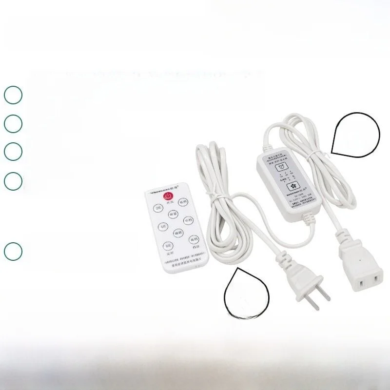 Remote Controlled Small Ceiling Fan with Speed Timer Long Line Three Speed Switch Sleep Mode Clip-On Fan for Dormitory Bedside