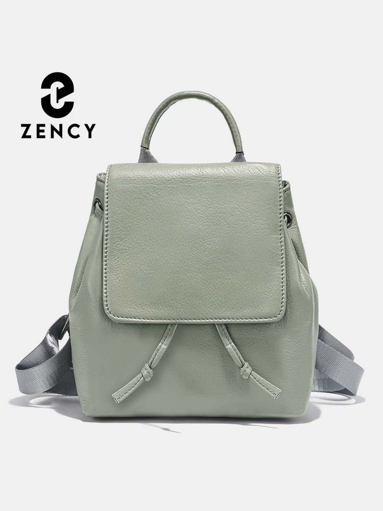 

Zency Women Small Fashion School Backpack 100% Genuine Leather Roomy Schoolbag Girl Female Knapsack Shoulder Bag Satchel 2025