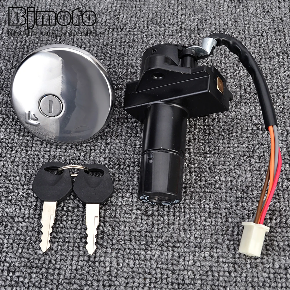 Motorcycle Ignition Switch Fuel Gas Cap Seat Lock Key Kit For Suzuki GN250 GN 250 1985-2001